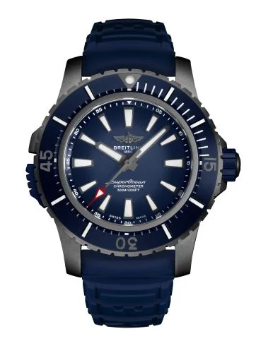 Breitling - V17369101C1S1 Superocean II 48 Titanium / Blue / Rubber / Pin