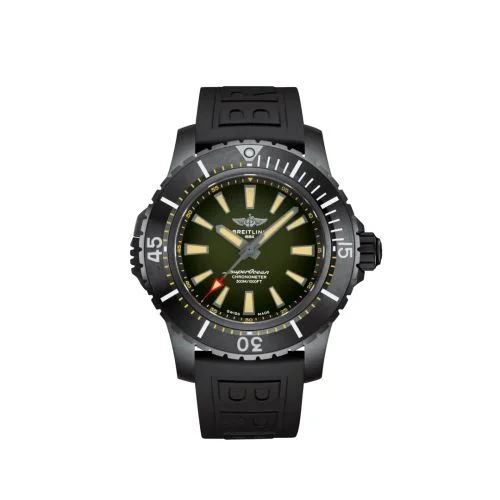 Breitling - V17369241L1S1 Superocean II 48 Titanium / Green / Rubber / Pin