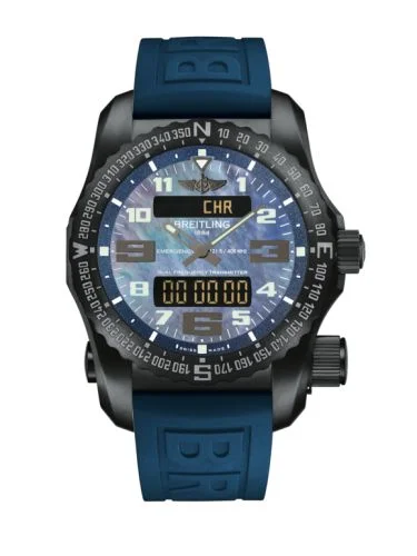 Breitling - V7632519/C931/260S/V20DSA.4 Emergency II Night Mission / Blue Mother-of-Pearl / Rubber / Folding