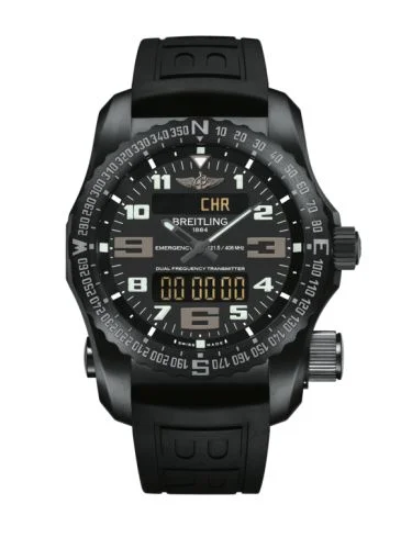 Breitling - V76325221B1S1 Emergency II Night Mission / Black / Rubber / Folding