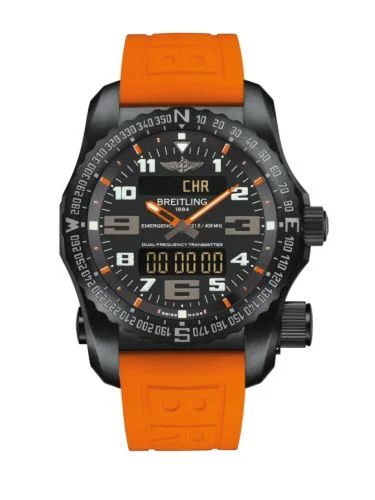 Breitling - V76325A5/BC46/234S/V20DSA.4 Emergency II Night Mission / Black-Orange / Rubber / Folding