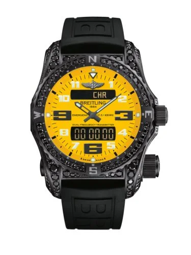 Breitling - V76325AU/I528/156S/V20DSA.4 Emergency II Night Mission Diamondworks / Yellow / Rubber / Folding