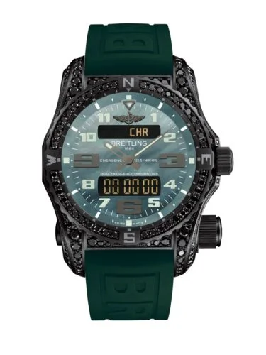 Breitling - V76325AX/L527/286S/V20DSA.4 Emergency II Night Mission Diamondworks / Green Mother-of-Pearl / Rubber / Folding