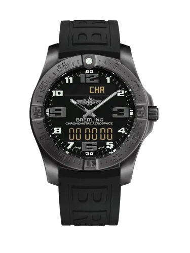 Breitling - V79363101B1S1 Aerospace Evo Night Mission / Black / Rubber / Folding