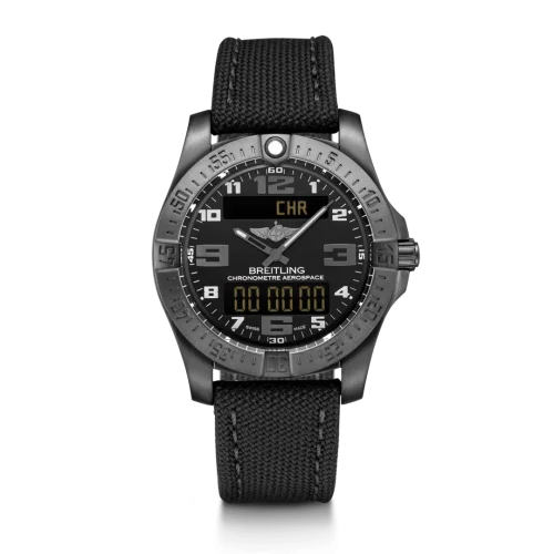 Breitling - V79363101B1W1 Aerospace Evo Night Mission / Black / Military / Pin