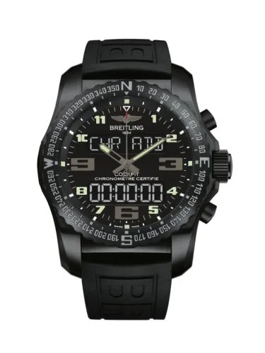 Breitling - VB5010221B1S1 Cockpit B50 Night Mission / Black / Rubber / Folding