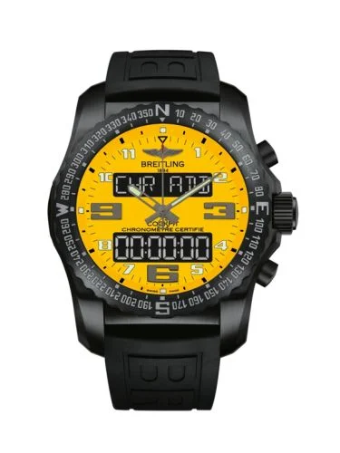 Breitling - VB50105T/I525/155S/V20DSA.4 Cockpit B50 Night Mission / Yellow / Rubber / Folding / Boutique Edition
