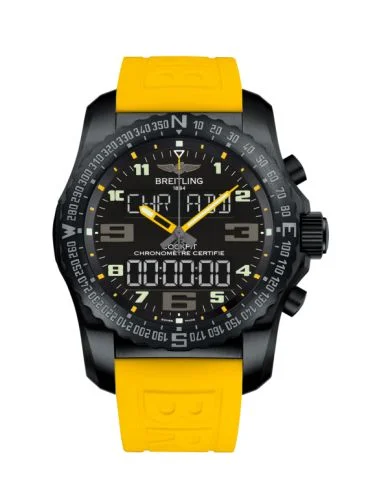 Breitling - VB5010A4/BD41/242S/V20DSA.4 Cockpit B50 Night Mission / Black-Yellow / Rubber / Folding