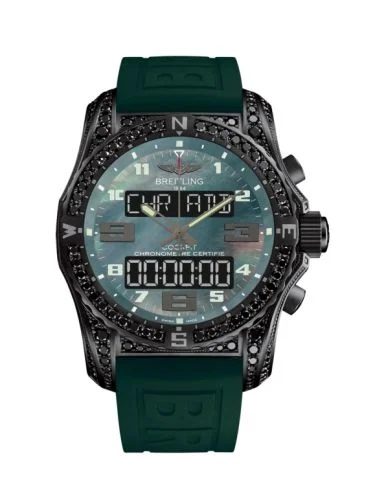 Breitling - VB5010AX/L530/292S/V20DSA.4 Cockpit B50 Night Mission Diamondworks / Green MOP / Rubber / Foldng