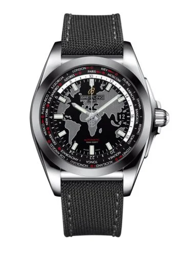 Breitling - WB3510U4.BD94.109W Galactic Unitime Stainless Steel / SleekT / Trophy Black / Military