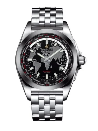 Breitling - WB3510U4.BD94.375A Galactic Unitime Stainless Steel / SleekT / Trophy Black / Bracelet