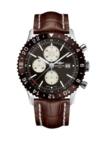 Breitling - Y2431033.Q621.756P Chronoliner Stainless Steel / Bronze / Croco