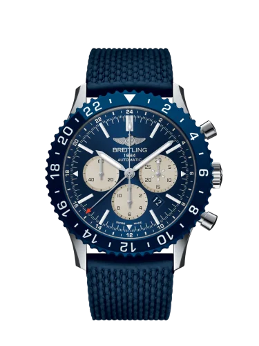 Breitling - YB04601A.A969.277S Chronoliner B04 Stainless Steel / Blue / Rubber