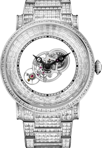 Cartier - HPI01072 Rotonde de Cartier Astromystérieux Platinum / Baguette / Bracelet