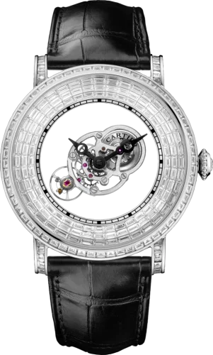 Cartier - HPI01073 Rotonde de Cartier Astromystérieux Platinum / Baguette
