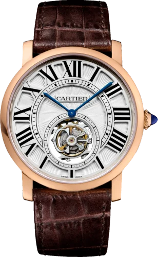 Cartier - W1556215 Rotonde de Cartier Flying Tourbillon Pink Gold / Silver