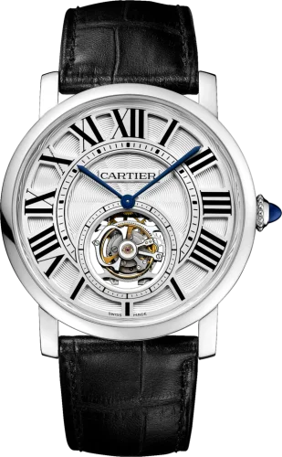 Cartier - W1556216 Rotonde de Cartier Flying Tourbillon White Gold / Silver