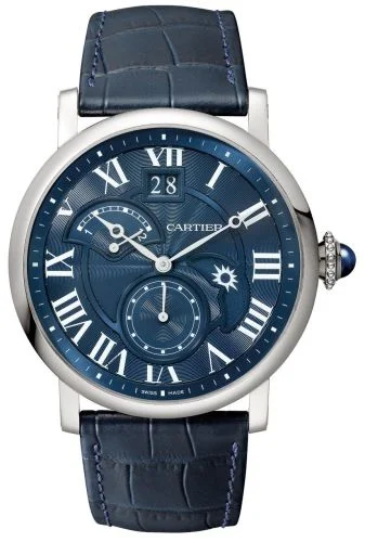 Cartier - W1556240 Rotonde de Cartier Second Time Zone Day / Night Pink Gold / Silver