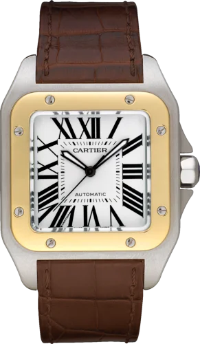 Cartier - W20072X7 Santos 100 41.3  Stainless Steel / Yellow Gold