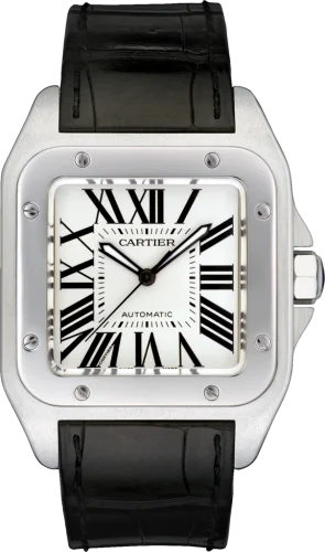Cartier - W20073X8 Santos 100 41.3  Stainless Steel / Silver