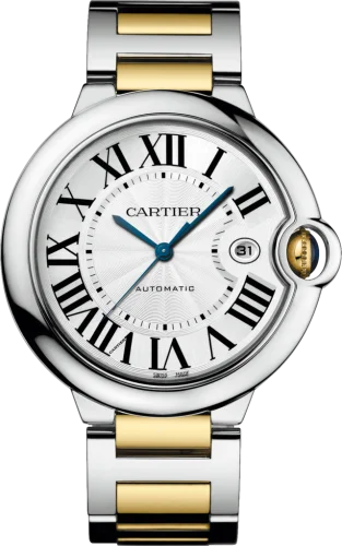 Cartier - W2BB0022 Ballon Blue de Cartier 42 Automatic Stainless Steel / Yellow Gold / Silver / Bracelet