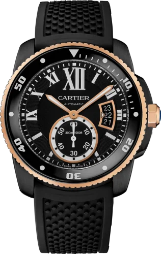 Cartier - W2CA0004 Calibre de Cartier Diver Carbon / Pink Gold