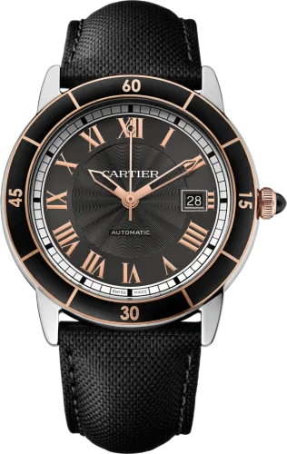 Cartier - W2RN0005 Ronde Croisière de Cartier Stainless Steel / Pink Gold /Grey