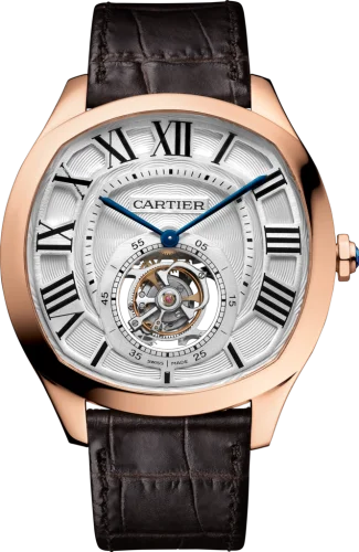 Cartier - W4100013 Drive de Cartier Flying Tourbillon Pink Gold / Silver