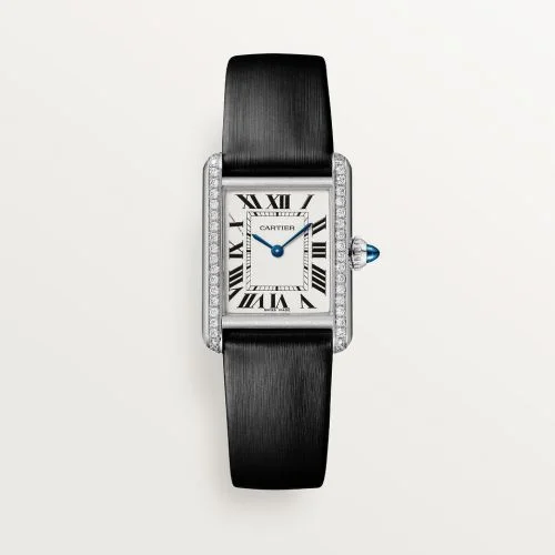 Cartier - W4TA0016 Tank Must Small Quartz Stainless Steel - Diamond / Silver