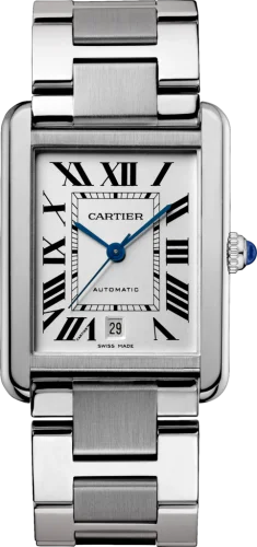 Cartier - W5200028 Tank Solo Automatic Stainless Steel / Silver / Bracelet