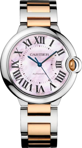 Cartier - W6920033 Ballon Blue de Cartier 36 Automatic Stainless Steel / Pink Gold / Mother of Pearl / Bracelet