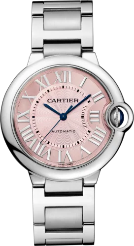 Cartier - W6920041 Ballon Blue de Cartier 36 Automatic Stainless Steel / Pink / Bracelet