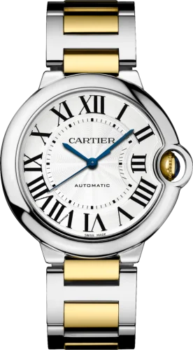Cartier - W6920047 Ballon Blue de Cartier 36 Automatic Stainless Steel / Yellow Gold / Silver / Bracelet