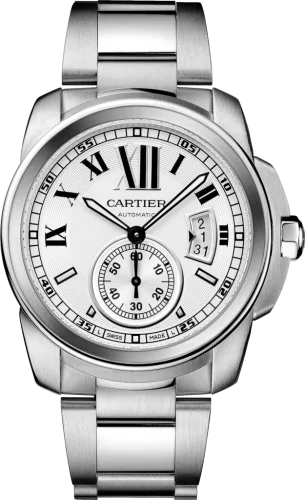 Cartier - W7100015 Calibre de Cartier 42 Stainless Steel / Silver / Bracelet
