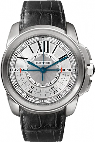 Cartier - W7100005 Calibre de Cartier Central Chronograph White Gold / Silver