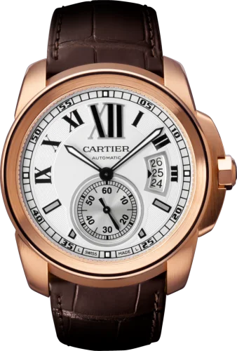 Cartier - W7100009 Calibre de Cartier 42 Pink Gold / Silver