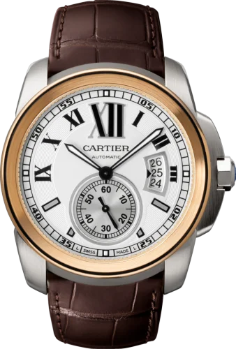 Cartier - W7100039 Calibre de Cartier 42 Stainless Steel / Pink Gold / Silver