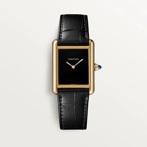 Cartier - WGTA0091 Tank Louis Cartier Large Manual Yellow Gold / Black