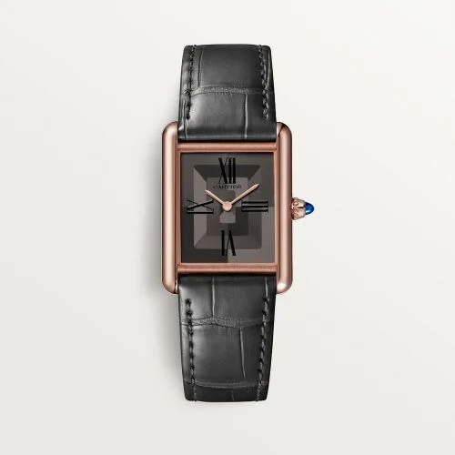 Cartier - WGTA0092 Tank Louis Cartier Large Manual Rose Gold / Grey Graphical