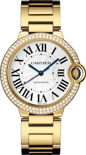 Cartier - WJBB0007 Ballon Blue de Cartier 36 Automatic Yellow Gold / Diamonds / Bracelet