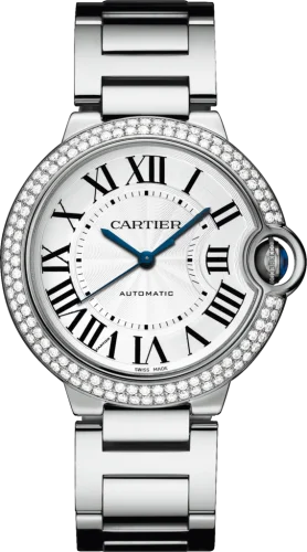 Cartier - WJBB0008 Ballon Blue de Cartier 36 Automatic White Gold / Diamonds / Bracelet