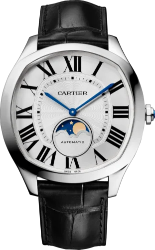 Cartier - WSNM0008 Drive de Cartier Moon Phases Stainless Steel / Silver