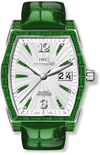 IWC - IW4523-35 Da Vinci Automatic Midsize White Gold / Emerald / Silver