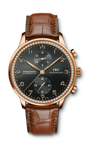 IWC - IW3714-70 Portuguese Chrono-Automatic Rose Gold / 80 Diamond