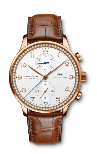 IWC - IW3714-76 Portuguese Chrono-Automatic Rose Gold / 80 Diamond