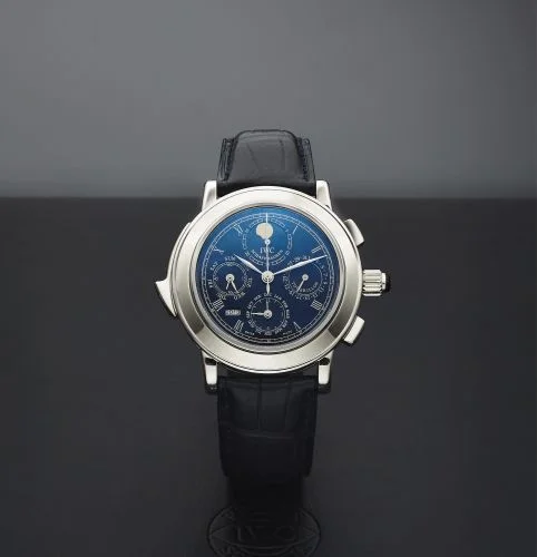 IWC - IW1868-10  Destriero Scafusia Platinum / Blue / English