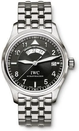 IWC - IW3251-06 Pilot's Watch Spitfire UTC Stainless Steel / Black / Bracelet