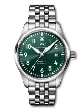IWC - IW3282-06 Pilot's Watch Mark XX Stainless Steel / Green / Bracelet