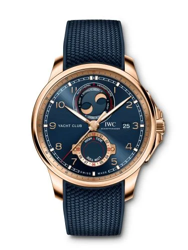 IWC Portugieser Yacht Club Moon & Tide Red Gold / Blue / Rubber