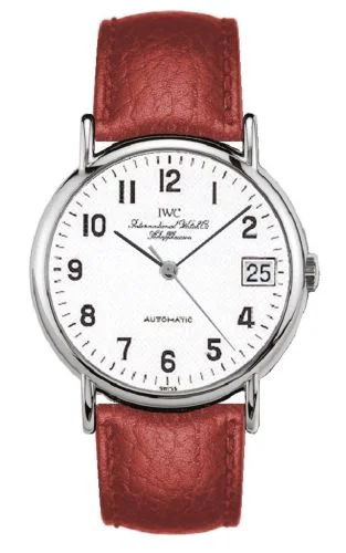 IWC - IW3513-35 Portofino Automatic Stainless Steel / White - Railroad / Strap